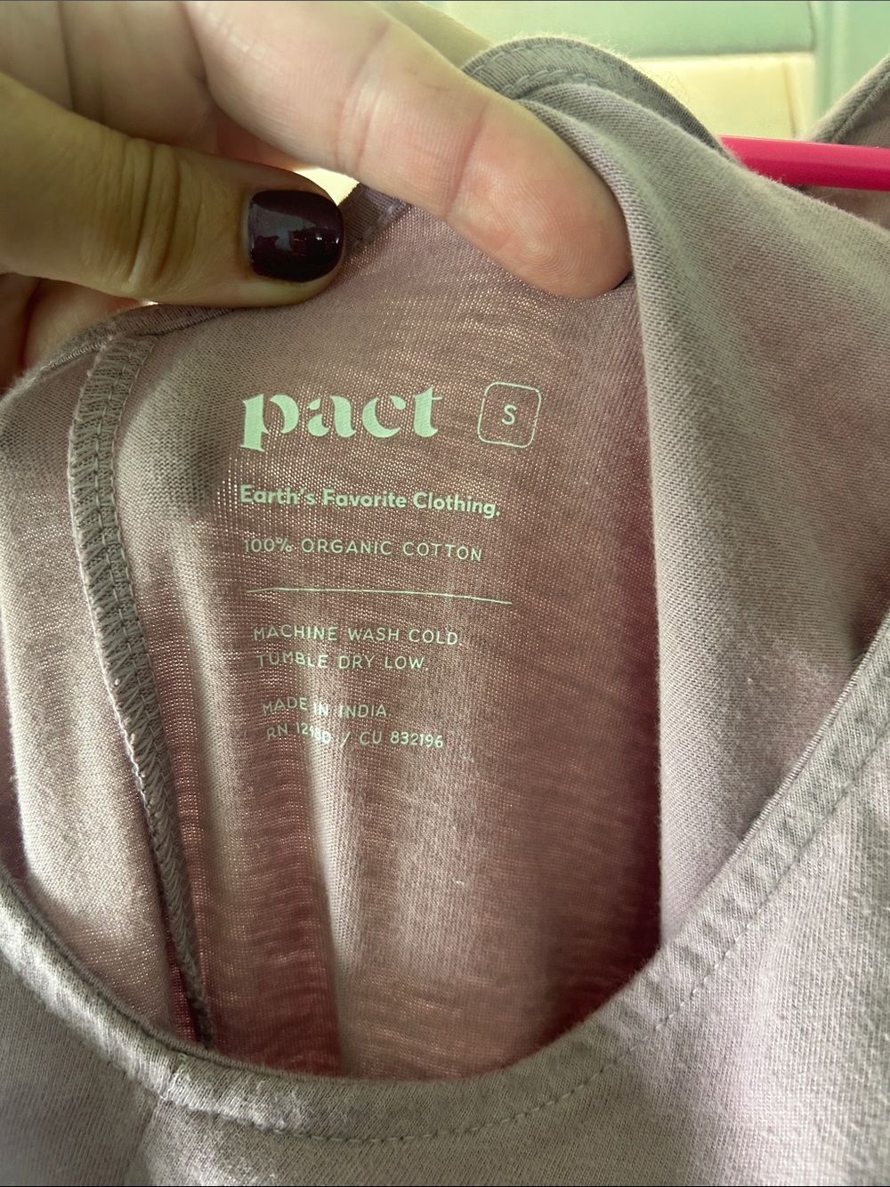 Pact Women's Lightweight Mauve pink Jumpsuit - Picture 3 of 8